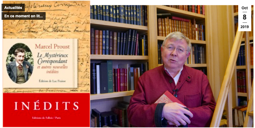 H_Litteraires's tweet image. En exclusivité sur notre #blog, un extrait du "Mystérieux Correspondant et autres nouvelles inédites" de Marcel #Proust à paraître demain... avec les premières impressions de lectures de Jacques Letertre, président de la Société des #HôtelsLittéraires : bit.ly/31Y2NOS