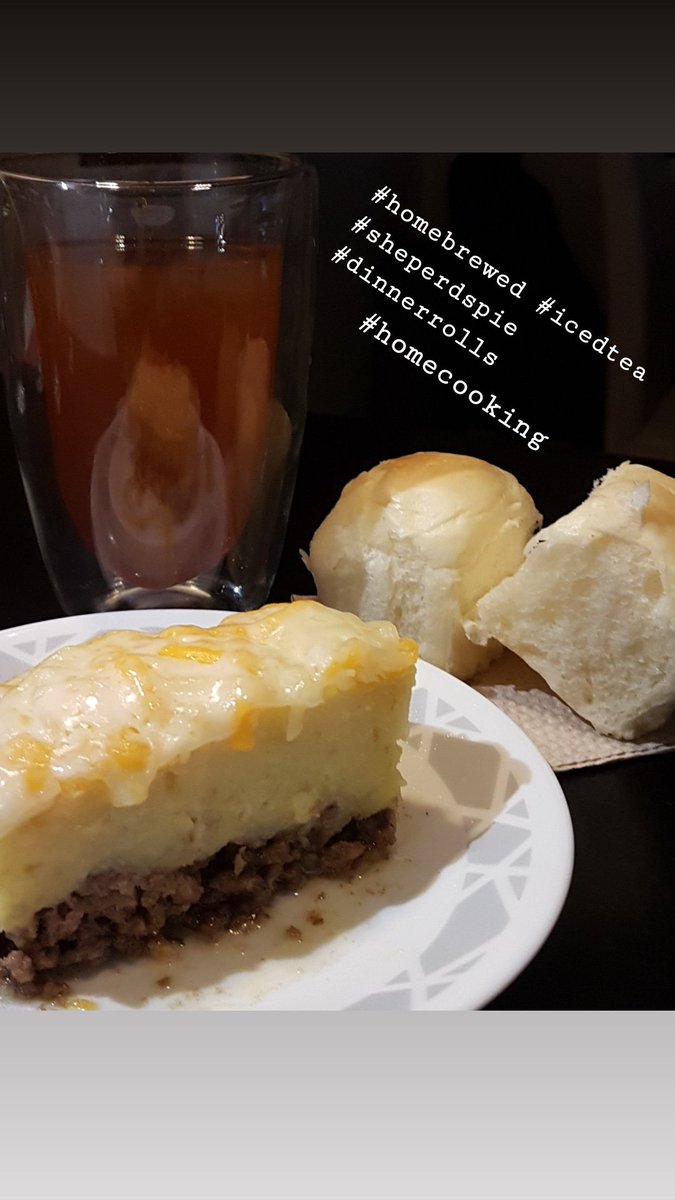 kimsan23's tweet image. #domesticated me #cookedfromscratch and brewed the iced tea myself too!

#proudpartner #sheperdspie #icedtea #homebrewed