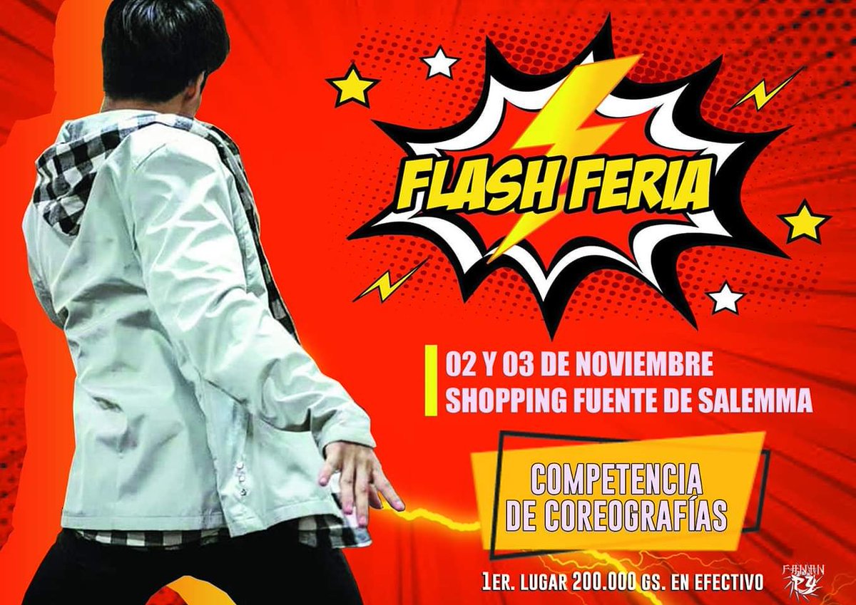 comiccon_py's tweet image. Sumate a la competencia de Coreografías en el #flashferia este 02 y 03 de noviembre en @FuenteShopping #anime #comics #cosplay #kpop #coreografías #videojuego