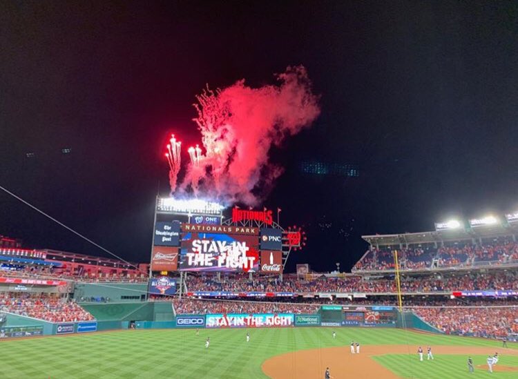 Oh what a night!! #CurlyW #GoinBackToCali #BeatLA #Game5 #STAYINTHEFIGHT #ZimBomb #Ovi #MadMax #DCLegends #GoNats