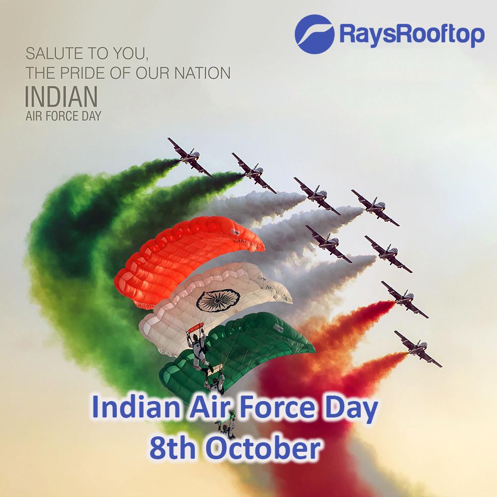 RooftopRays's tweet photo. On the occasion of the 87th Indian Air Force Day, We Salute the unparalleled courage, commitment and dedication of the guardians of our skies.

#IndianAirForceDay #AirForceDay2019 #IAF https://t.co/iynsihC5AJ