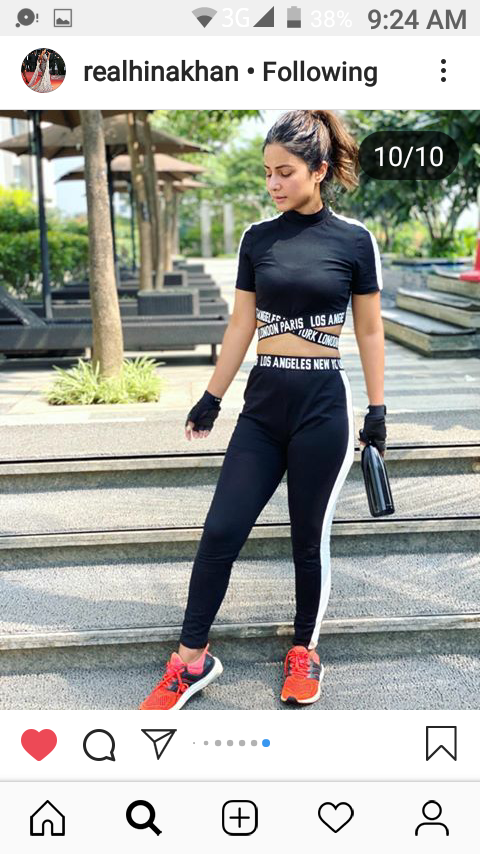 Hinaholics4's tweet photo. And our gym queen is back with her unique swag..no one can beat hina in style as she is a style diva and she will be a style diva in future 😍😘😍😍
#HinaKhan
#GymWorkOutWithHinaKhan
#GymSwagger
@eyehinakhan https://t.co/GcOQ6c6b97
