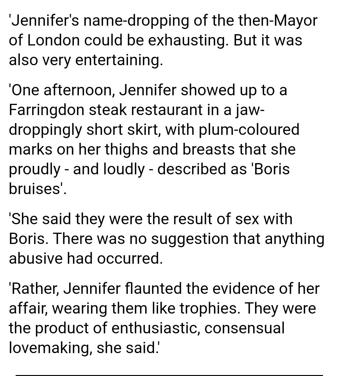 Milo blows leave Boris bruised:Arcuri's friend and far-right provocateur Yiannopoulos puts paid to BoJen's lies that they never had an intimate relationship:  https://www.dailymail.co.uk/news/article-7548215/amp/Jennifer-Arcuri-bragged-sex-Boris-Johnson-claims-Milo-Yiannopoulos.html#click=https://t.co/czIRQQQFxK