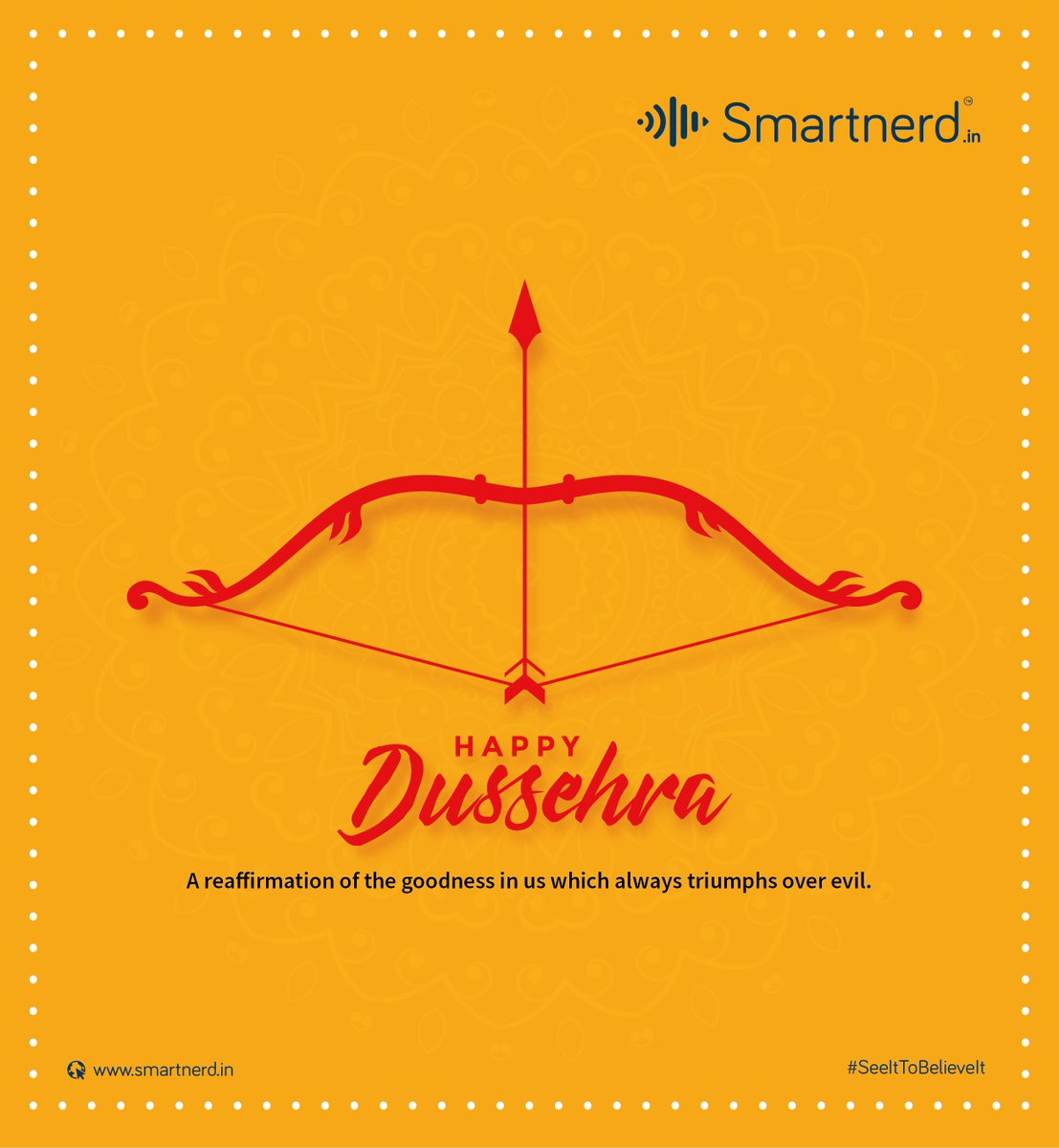 smartnerdindia's tweet photo. Rejoice the victory of the forces of good over evil. Let's celebrate this auspicious day by taking a step in making your home into a smart home.

#HappyDussehra #smartnerd #seeittobelieveit #homeautomation #smarthome #hyderabad https://t.co/Gl4dQSucaZ