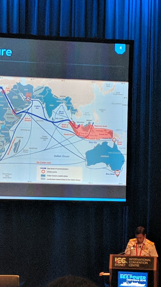 AdelaGreenbaum's tweet photo. "Indonesia is a maritime nation with an archipelago in the shape of a ship" MY MIND IS BLOWN #SeaPower19 #SpectrumOfInfluence https://t.co/ArZvJtGiez