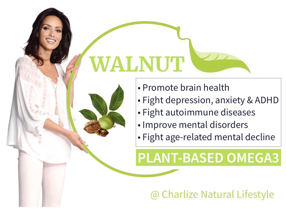 Charlizenatural's tweet photo. 💚🍴Eat for health. 💛#Omega3 #walnut #brainfood #depression #anxiety #adhd #autoimmunedisease #mentaldisorders #aging
.
🌸➡️Follow my instagram #charlizenaturallifestyle and stay tuned.
.
#charlizesnoox #healthinfluencer #plantbasedfood #nutrientrichfood #foodasmedicine https://t.co/xTIPSZhmyo