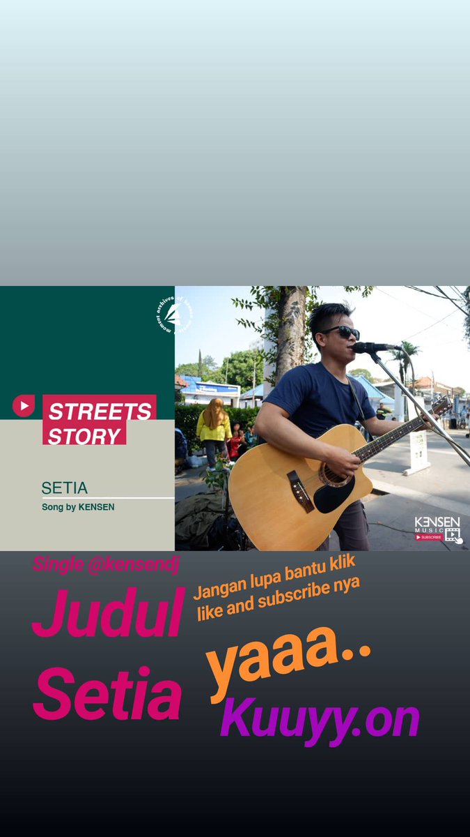 kensenDJ's tweet photo. Dimana ada gitar disitu saya ceuceuleuweungan (nyanyi) single pertama @kensenDJ SETIA langsung aja buka apk youtube dan klik chanel kensen music,,jangan lupa bantu like and subscribe nya yaa...kuuyy.on https://t.co/c0bQVowuBQ