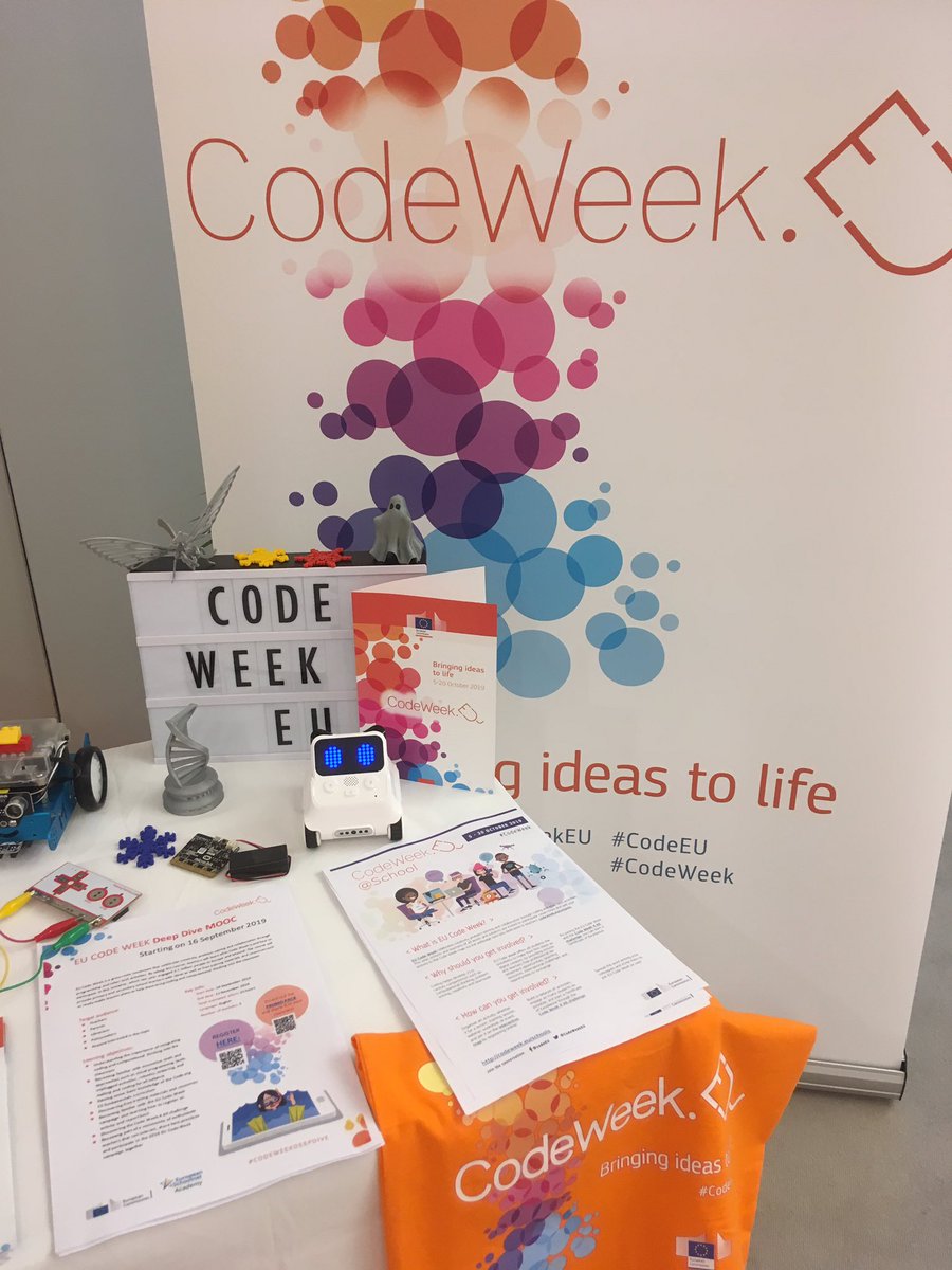 CodeWeekEU's tweet image. We are ready for #GenerationCode organised by
@LibrariesEU @Europarl_EN 😊
Star tuned and discover great initiatives happening in libraries all over Europe throughout the day.
#CodeEU