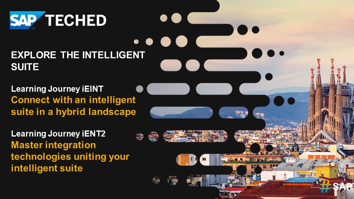 Wanting to know how #SAP delivers on its promise of an intelligent enterprise? Then check out the "Explore the Intelligent Suite" track at #SAPTechEd Barcelona events.sap.com/teched-emea/en…