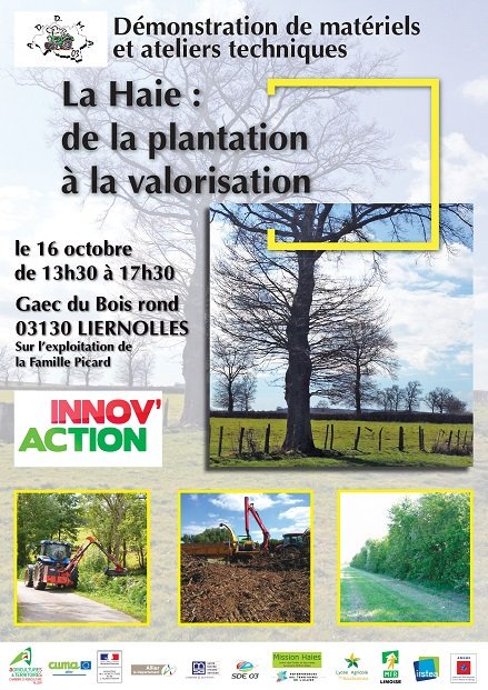 Chambreagri03's tweet photo. L'#ADDMA, et ses partenaires organisent le mercredi #16octobre, sa demi-journée démonstration/ ateliers techniques/, à partir de #13h30. RDV au GAEC du Bois Rond à #Liernolles. Venez découvrir les ateliers, le matériel, l'innovation... #LaHaieDeLaPlantationAlaValorisation https://t.co/nabxDp9Arm