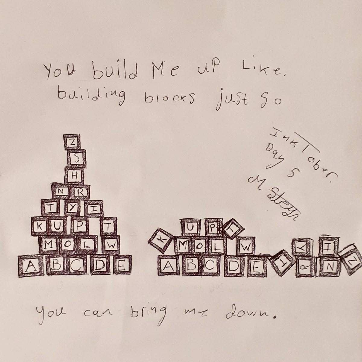 Mignon_Steyn's tweet photo. #inktober day 4 &amp; 5 ❄❤  ⬛◻◾▫️
#inktober2019 #freeze #build https://t.co/KtfJPPoXFk