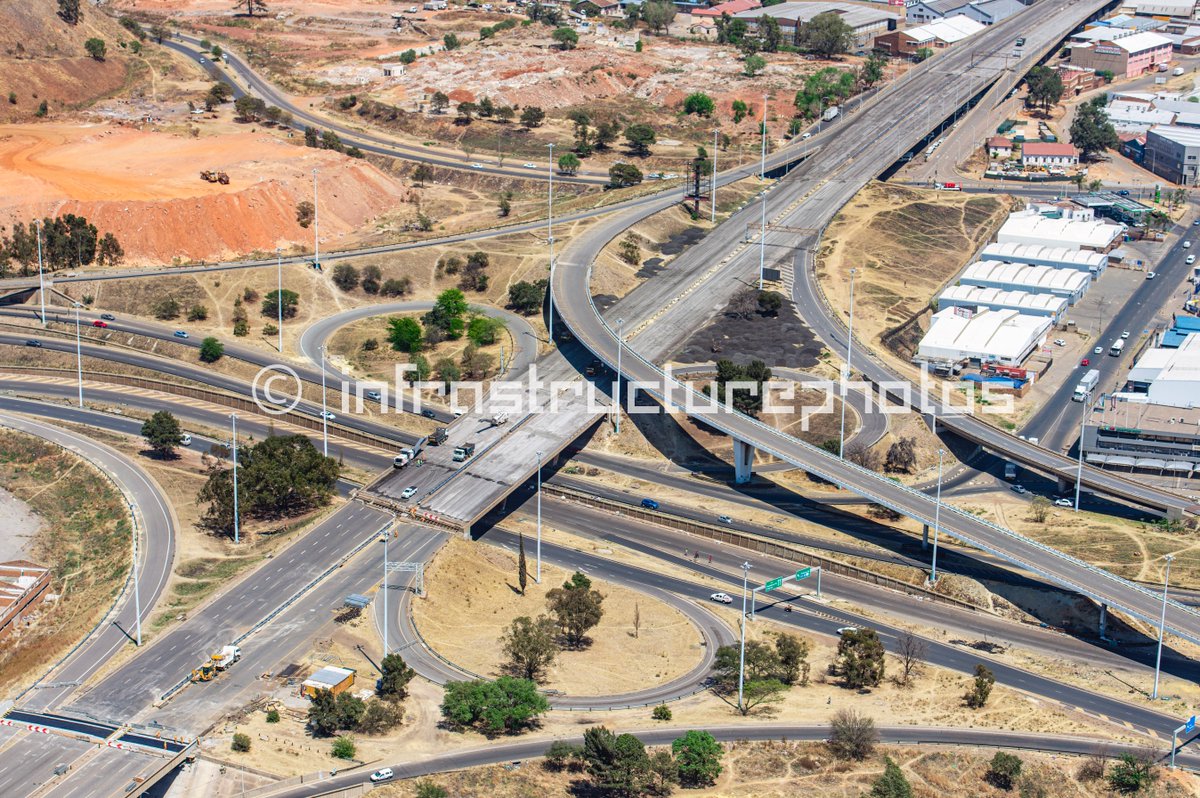 Construction progress of M2 bridge repairs #m2bridge #m2highway #helicopteraerialphotography