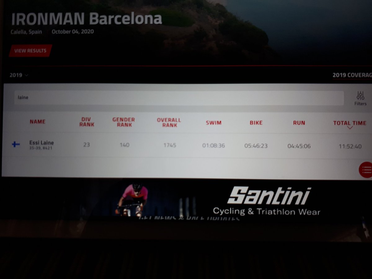 KanervaJP's tweet photo. Triathloniin hurahtanut Essi Laine (ex-tennispelaaja) selvitti kovan urakan Barcelonassa. #IMBarcelona #Lahti https://t.co/PSFsfh3ZR4