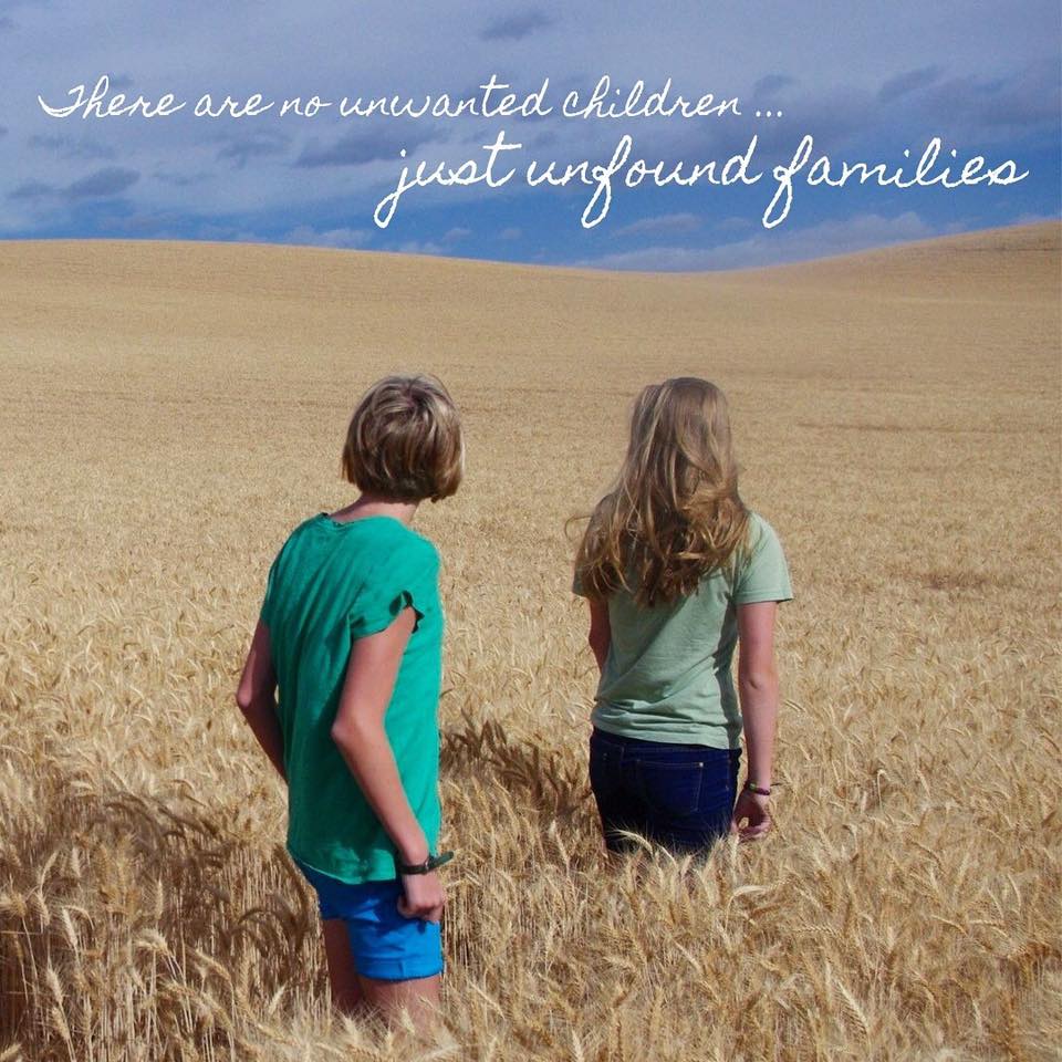 CHOICESAdoption's tweet photo. "There are no unwanted children...
just unfound families." https://t.co/pCvcaHFyz5