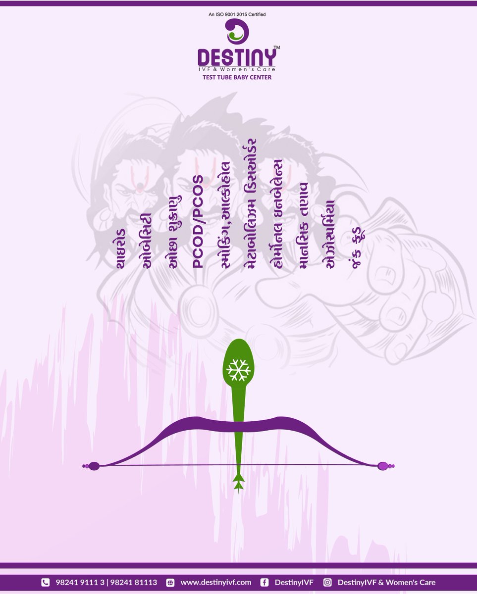 destiny_ivf's tweet photo. 👉આ દશેરા ઇન્ફર્ટિલિટી રૂપી રાવણ👹 નો IVF બાણથી કરો વિનાશ
-સ્મોકિંગ,આલ્કોહોલ
-જંક ફૂડ
-PCOD / PCOS
-માનસિક તણાવ
-થાઇરોડ
-ઓછા શુક્રાણુ
-મેટાબોલિઝમ ડિસઓર્ડર
-એઝોસ્પર્મિયા
-ઓબેસિટી
-હોર્મોનલ ઇનબેલેન્સ
#DestinyIVF #fertilitycenter #dussehra #happydussehra #festivals https://t.co/mCOozJGe1H