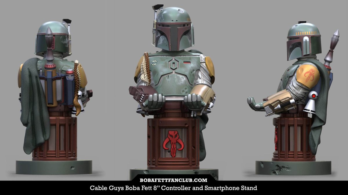 bobafettfanclub's tweet photo. #BobaFett 8" Cable Guy Controller and Smartphone Stand

BFFC fans get free shipping with code FANCLUB on Zavvi: https://t.co/SKYapfFURl

#StarWars #BobaFettFanClub #DailyFett https://t.co/Bdk2rkaWQD