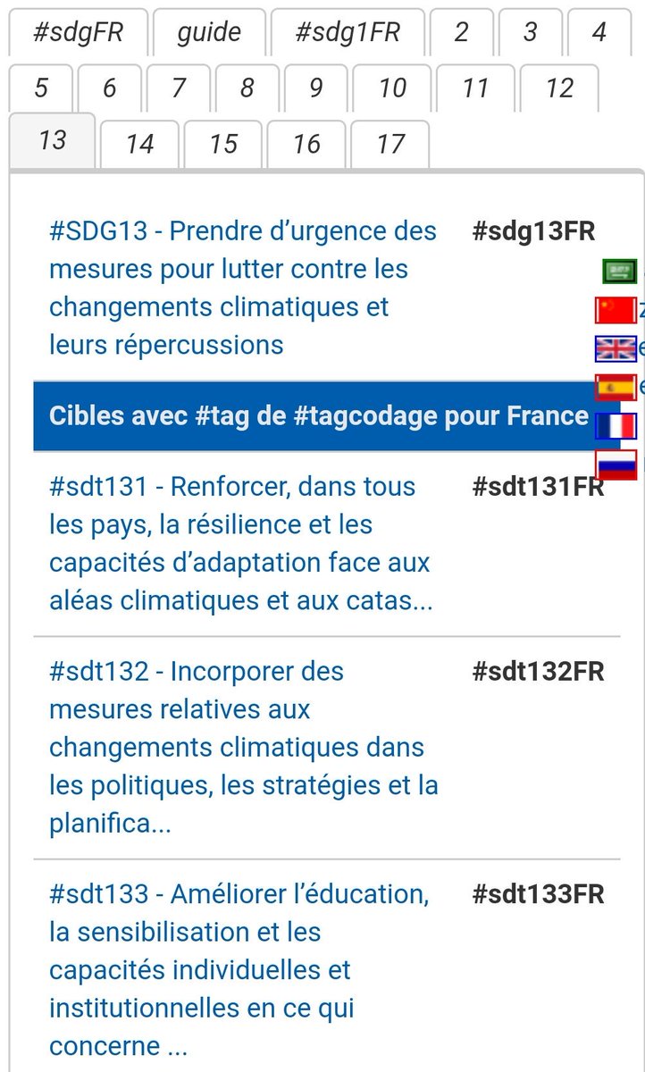 TagwikiFr's tweet image. #France et le #tagcodage: #FRlgu pour localisation; #sdg1FR, #sdg2FR, #sdg3FR, #sdg4FR, #sdg5FR, #sdg6FR, #sdg7FR, #sdg8FR, #sdg9FR, #sdg10FR, #sdg11FR, #sdg12FR, #sdg13FR, #sdg14FR, #sdg15FR, #sdg16FR, #sdg17FR pour les objectifs de #développementdurable actor-atlas.info/fr3:france