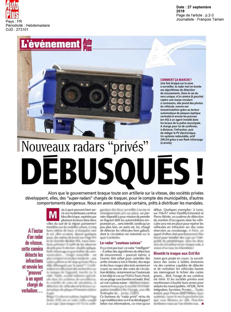 pryntec's tweet image. #AutoPlus vous parle des #caméras #LAPI développées sur-mesure par #Pryntec pour répondre aux enjeux de #SécuritéRoutière, de #mobilité et de #covoiturage.

#FrenchTech #GoGreen #Technologie #Innovation #entronsdanslaboucle #MadeinFrance #carpooling #transport