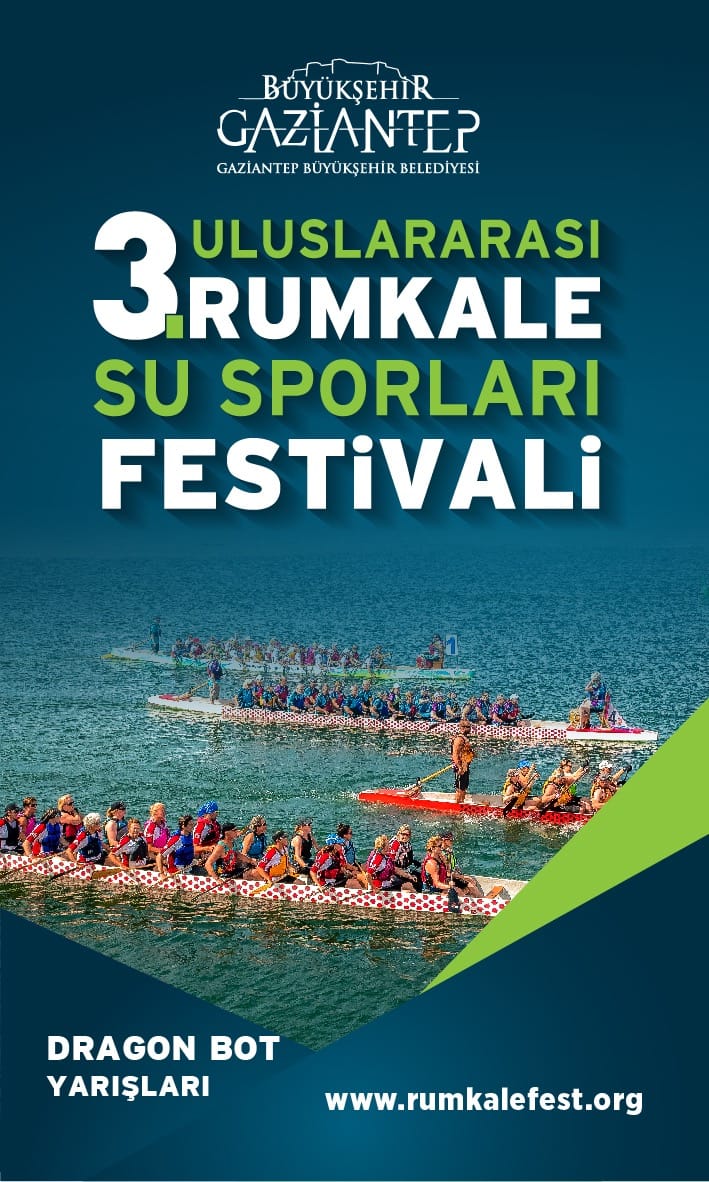 12 Ekim Rumkale Su Sporları Festivali için biz hazırız.🏊‍♀️

Güzel bir etkinlik için sizleri de yeni çevre düzenlemesi ile daha da güzelleşen #saklıcennetrumkale ye bekliyoruz.

<a href="/FatmaSahin/">Fatma Şahin</a>
<a href="/sezercihan20/">Sezer CİHAN</a>
<a href="/latifkaradag/">LATİF KARADAĞ</a>
<a href="/GaziantepBeld/">Gaziantep Büyükşehir</a>