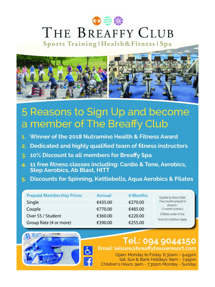 Just some of the reasons to join The Breaffy Club! Call us on 094 9044150 for more information! #fitness #membership #gym #classes #motivation #darkevenings #indoorworkouttime