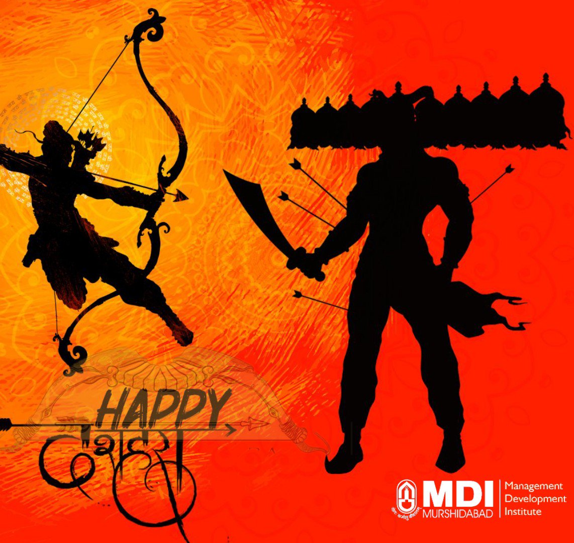 MDIM_Official's tweet image. Vijayadashami marks the victory of good over evil. The effigies of Ravana, Meghnatha, and Kumbhakarna are burnt, which symbolizes the fact that no matter how colossal the evil is, the truth will always end on the top.
A very Happy #VijayaDashami to all.
#MDIMurshidabad #ManDevIan