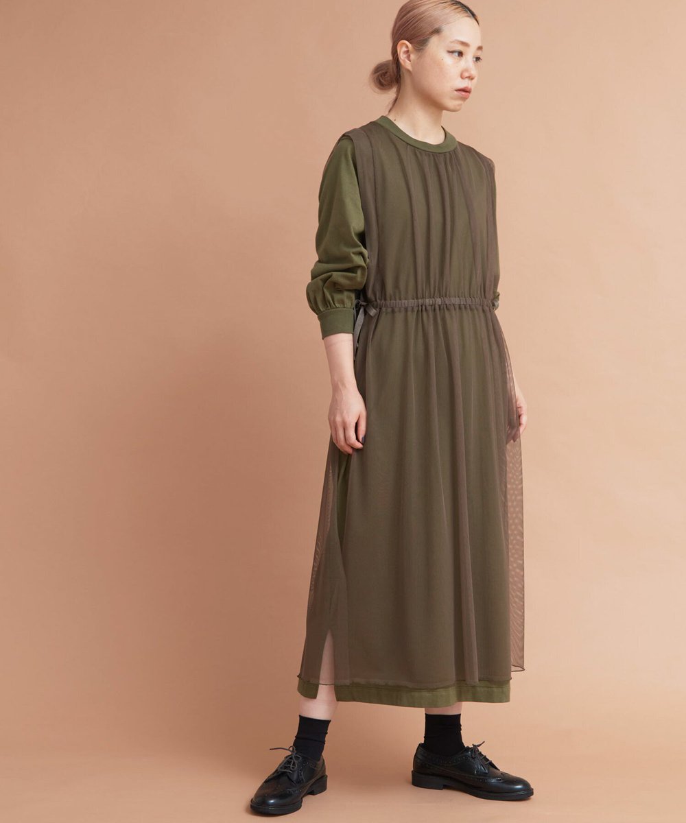 アンビデックスストア Year ニットチュール素材をレイヤードしたワンピースが 新登場しました T Co Duawggcjx7