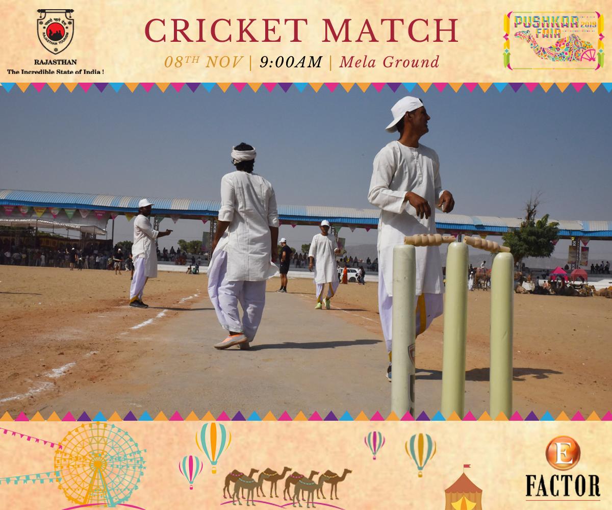 MelaPushkar's tweet photo. Cricket is a pressure game, and when it comes to Lagaan Style Cricket Match, the pressure gets double.
Enjoy the game of Pressure at Pushkar Mela 2019 on 8th November at Mela Ground played between Indians and Foreigners
Click here to register
https://t.co/o94GdXwhL1
@my_rajasthan https://t.co/ym2yGI5uEY