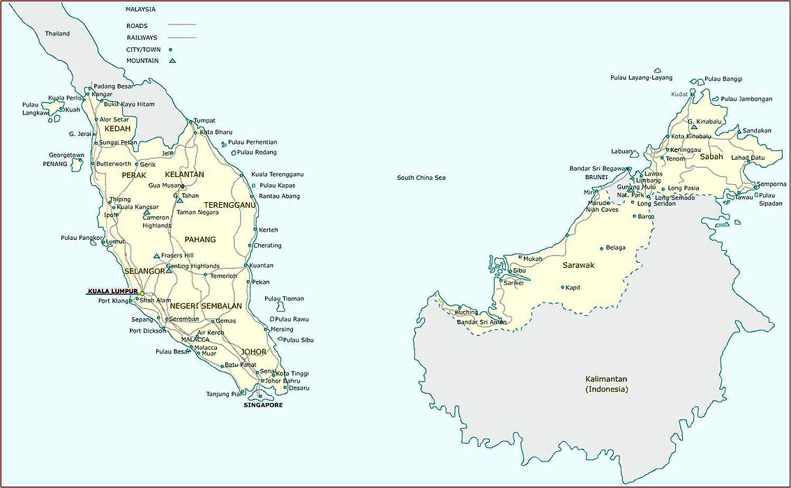 In the simplest sense, the modern nation-states of Malaysia and Indonesia are post-colonial entities and were obviously never one. Modern Indonesia stretches all the way to Papua and modern Malaysia includes parts of Borneo