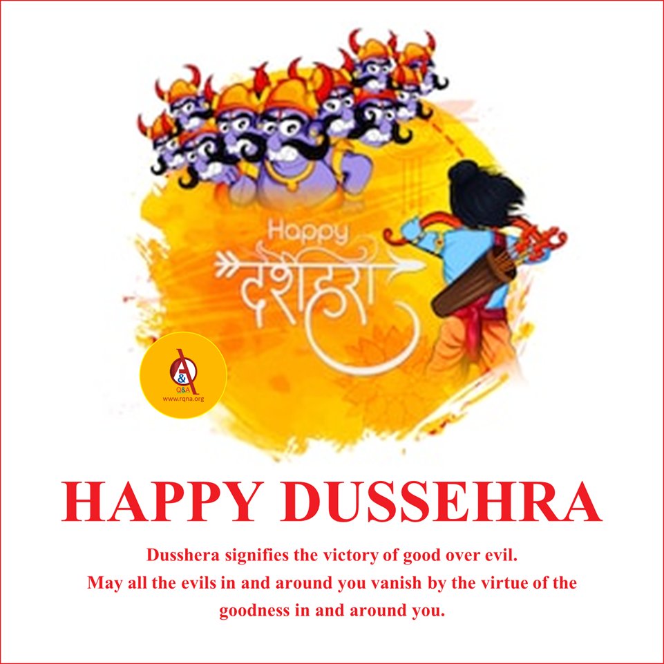 Team Q &amp; A wishes you all a very Happy Dusshera

#QnAevents #happyDusshera