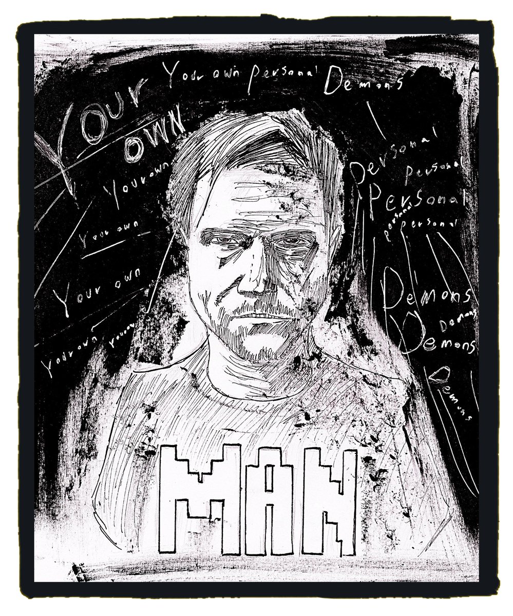 justjoshinh's tweet photo. Second attempt. I mean no disrespect to @MANvsGAME .. I just relate to people I probably shouldn't #manvsgame #art #drawings #illustration #inking #Inktoberday8 #twitch https://t.co/lLIkaYFa30