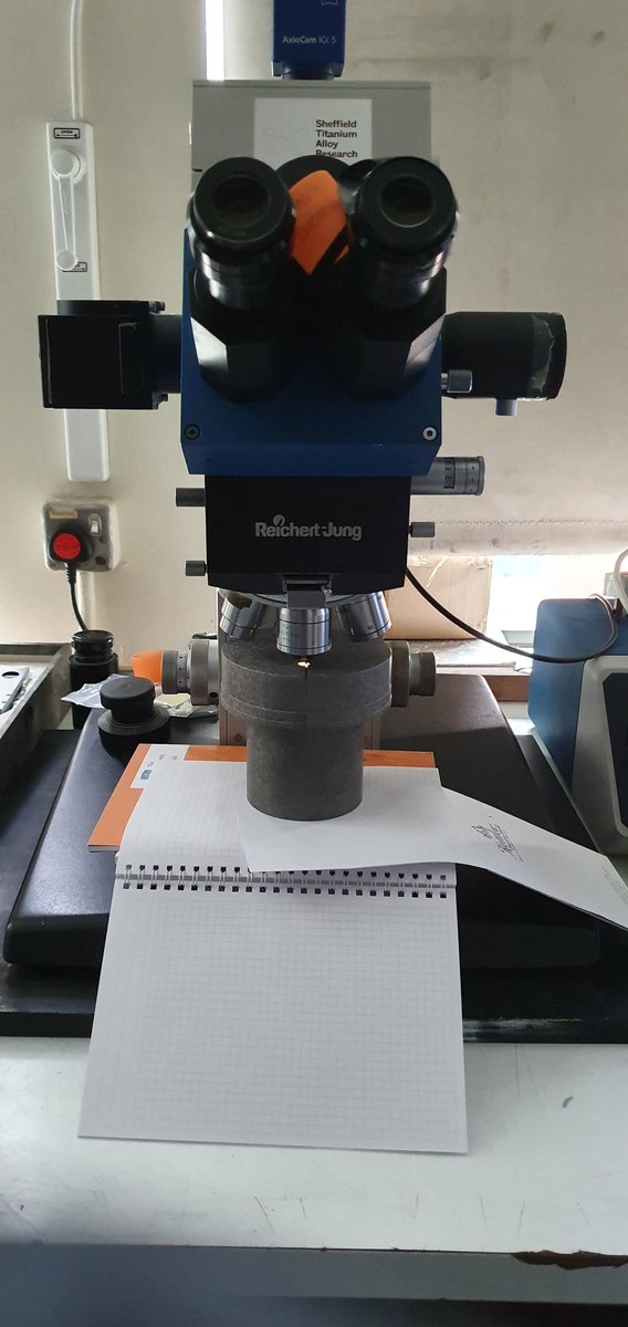 Is your sample too big to look at it under the microscope?
No problem, just disassemble the stage and place it under the lense.

#TrustMeIAmAnEngineer