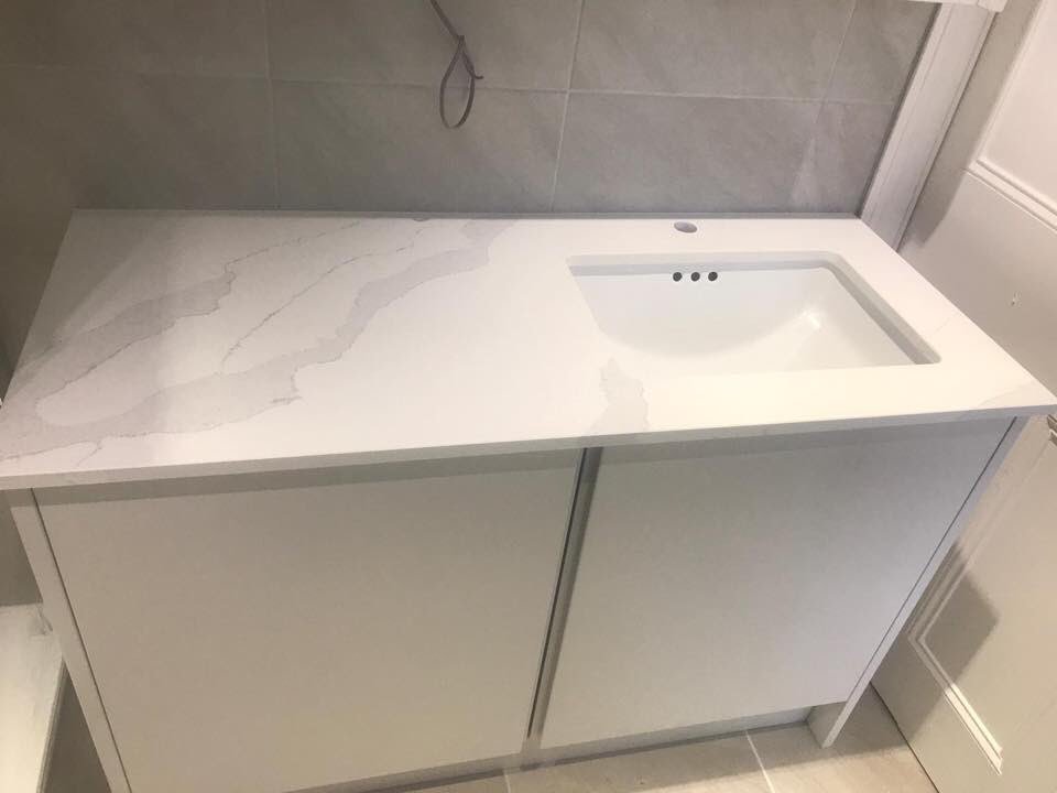 Itastone Carrara 30mm Quartz Vanity Top😍👌🏼