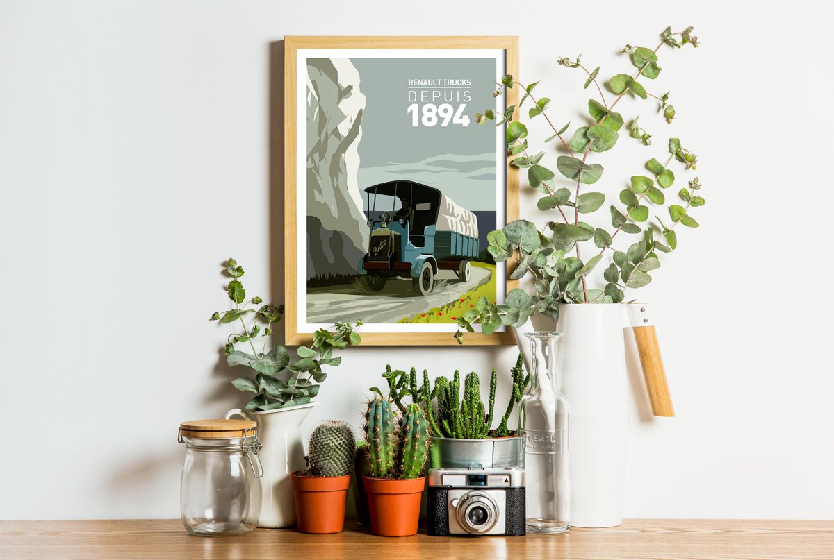 Renault Trucks Contest For Our 125 Years Anniversary We Edited 4 Beautiful Vintage Posters 80x60cm Of Our Iconic Vehicles Try To Win The One With The Berliet M Today