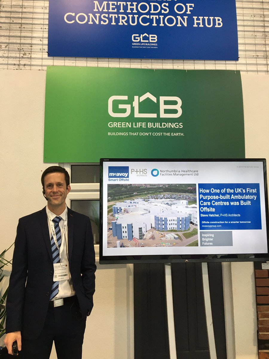 PHSsteve's tweet photo. @UK_CW thanks for listening to me speaking about our Cramlington ACU off-site project @mcavoygroup @PandHSArch https://t.co/L3TNrFusw1