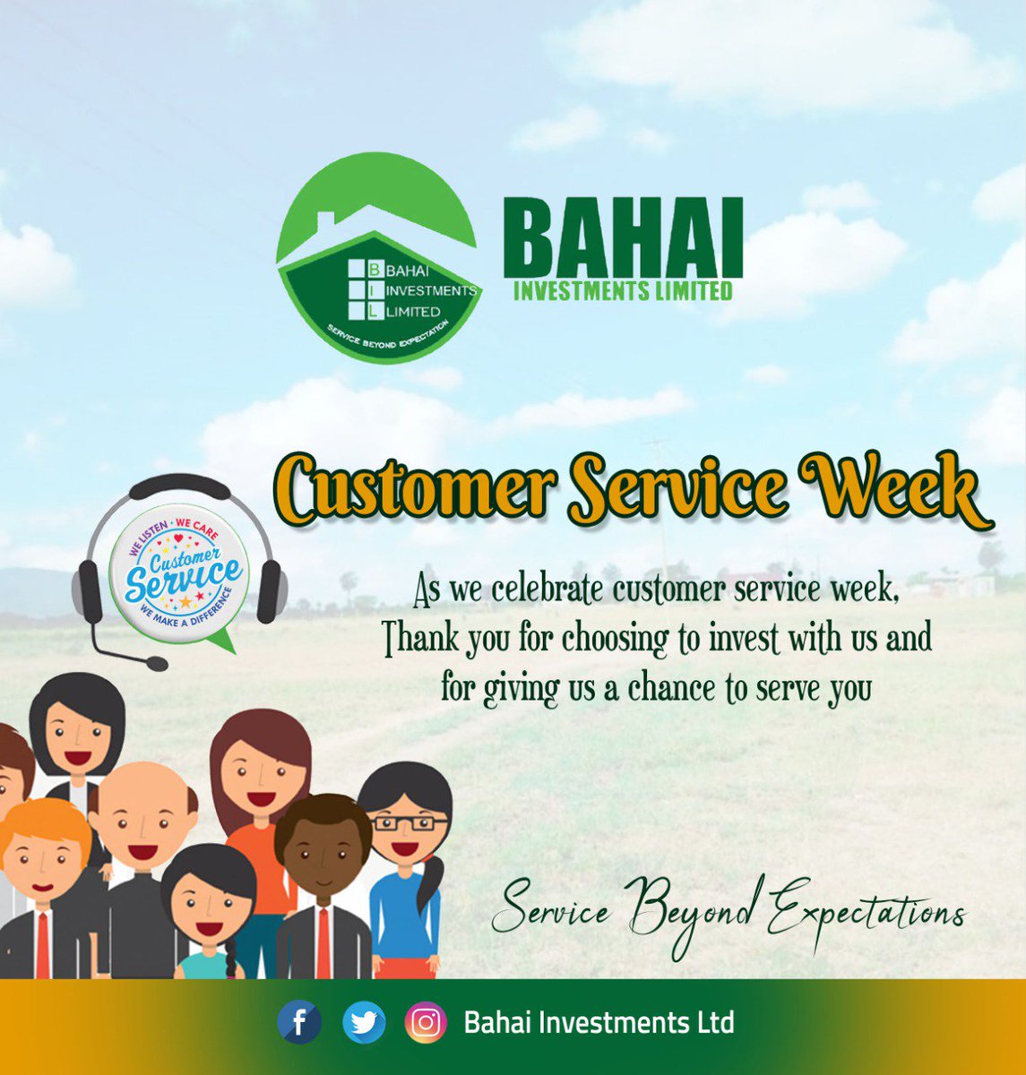 BahaiLtd's tweet image. Thank you Customer
#CSweek2019
#TheMagicOfService
#ownaplot
#investwithus