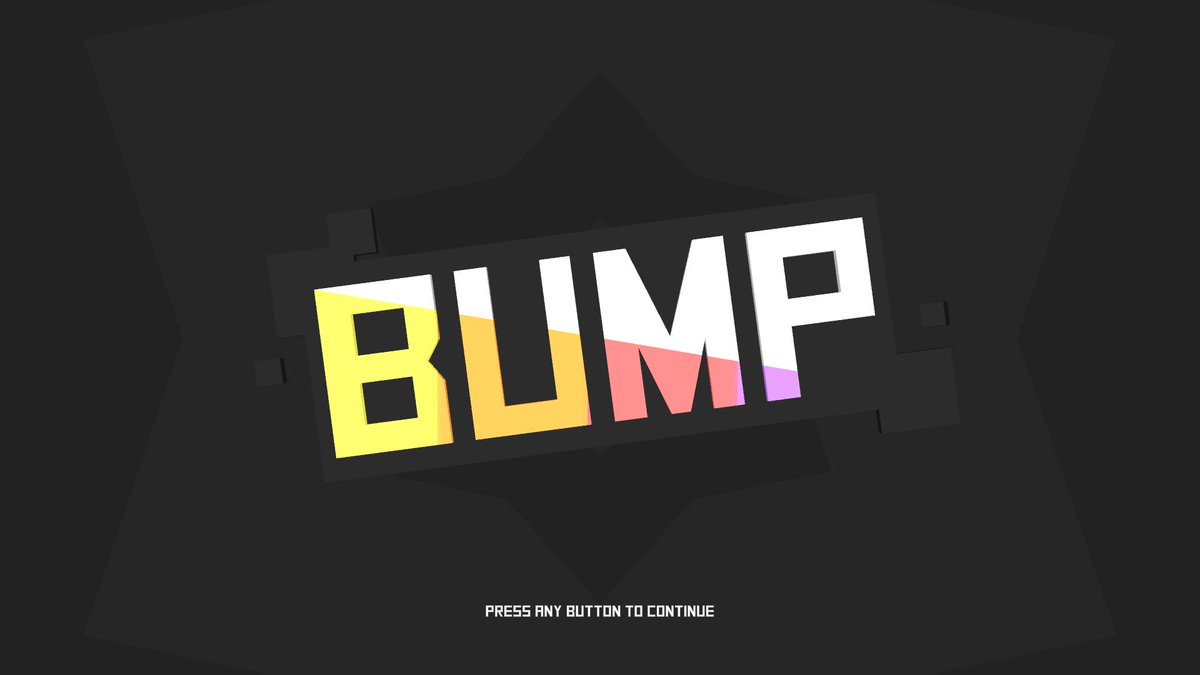 Hello! It's been a while since the last time you heard of us, but we are currently on porting a more evolved version of BUMP³ on PC! Stay tuned for more infos. For now, here is the logo of the game!

#belgiangamesindustry #belgianindie #gamedev #indiedev #madewithunity