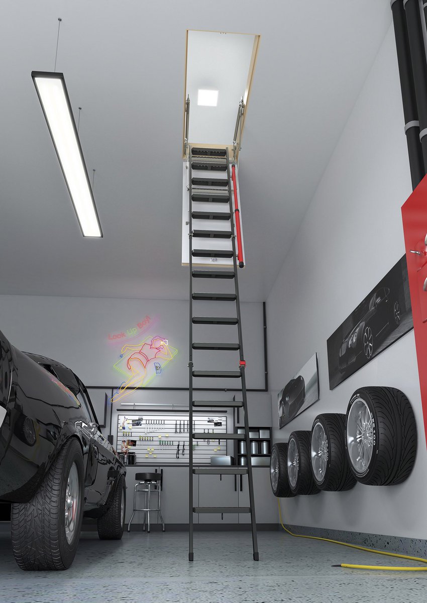 Have you seen our brand new LMP loft ladder? These ladders are suitable for high ceilings 👌🏻 #loftladders #newproduct