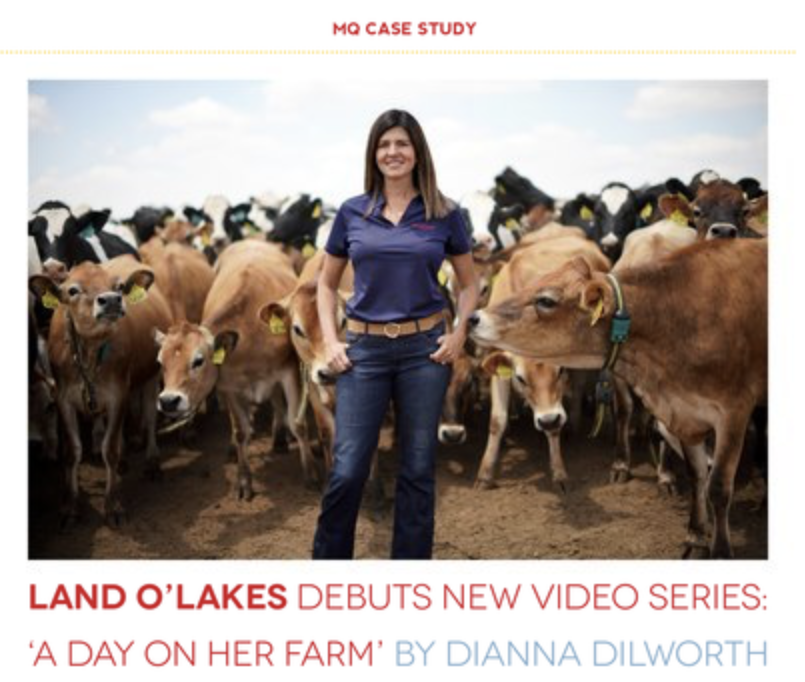 TMQ_Magazine's tweet photo. @LandOLakesInc #videomarketing series highlights modern-day female farmers. Read more in our latest issue: https://t.co/AgyY3dXpkX https://t.co/4yPutSiMcQ