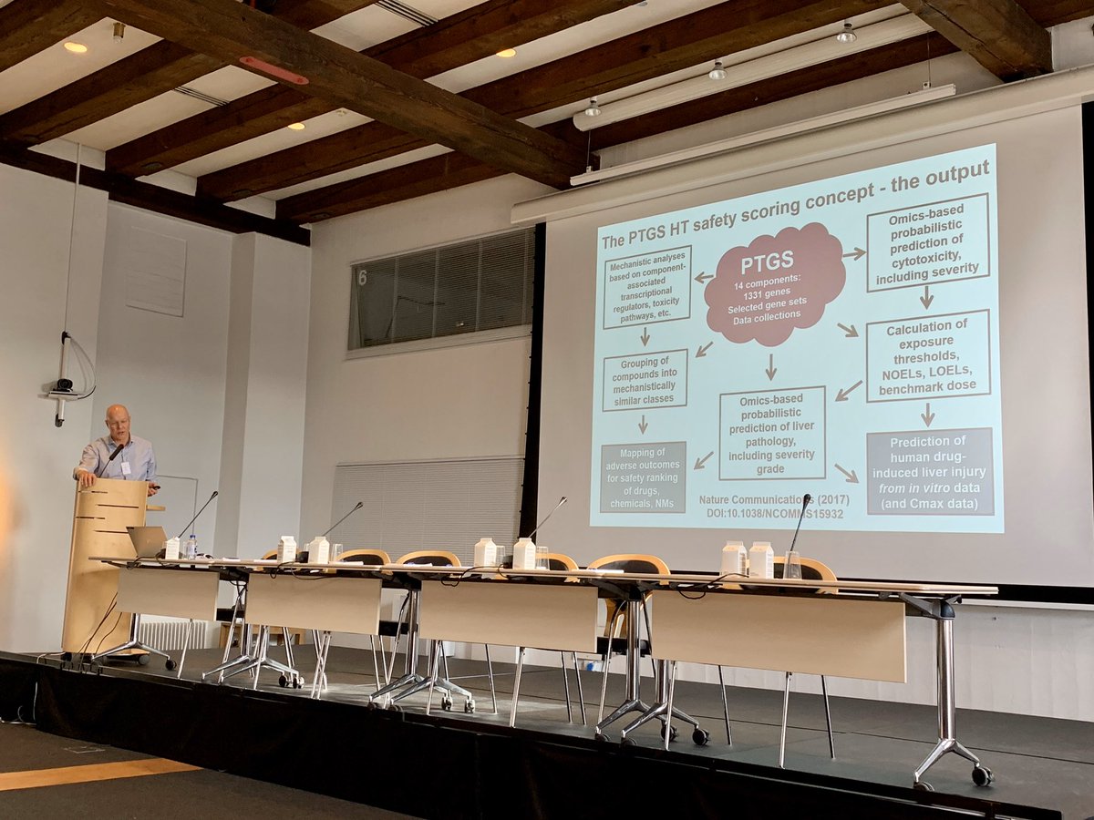 dariog_helsinki's tweet photo. Prof. Grafström from @karolinskainst giving a great overview on the #PTGS predictive tool in #nscweek https://t.co/5CyuS8O7UQ