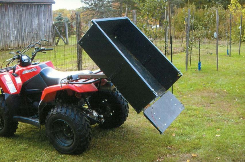 FarmShow's tweet image. Rich Ferfecki didn’t like pulling a small wagon behind his ATV when doing chores around his place. So he unbolted the box from the trailer and mounted it on back of the ATV, converting it to a handy dumping cargo box. #atv #dumpbox #cargobox #dumping farmshow.com/a_article.php?…