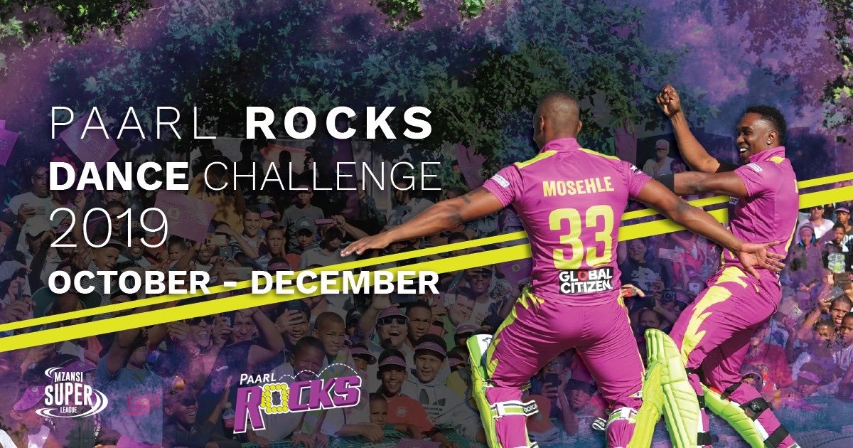 Today <a href="/Paarl_Rocks/">Cricket Boland</a>  launches a groundbreaking dance challenge in the lead up to the start of the @MSL_T20 

The Paarl Rocks Dance Challenge Competition will allow groups to perform a dance to the official Paarl Rocks Dance mix song.

Click for more info bit.ly/2Iykxsv