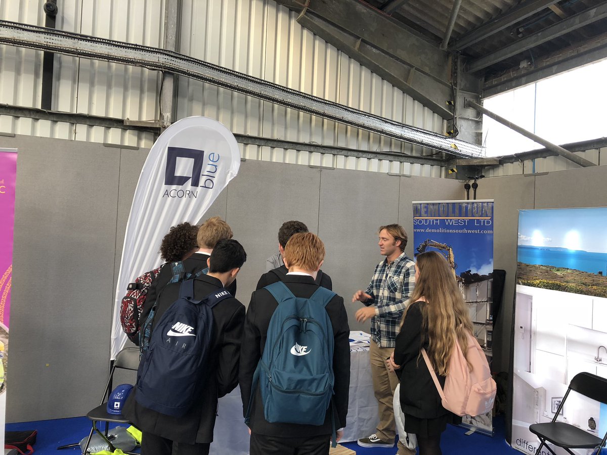 BuildingCwll's tweet photo. Still all-go at the Cornwall Skills Show with @corservltd @AcornPG @Ocean_Housing and Demolition South West amongst others updating on career opportunities #construction #cornwall #CornwallSkillsShow https://t.co/B5y5BXdyEJ