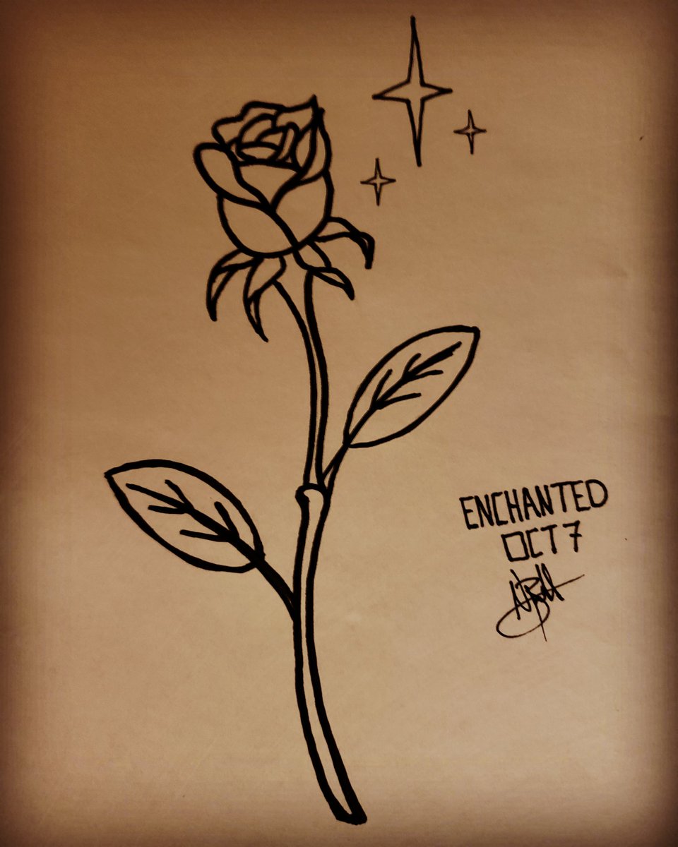 ElJefeNeo's tweet image. Sometimes, you have to leave them Enchanted and coming back for more. #inktober #inktober2019 #rose #enchanted