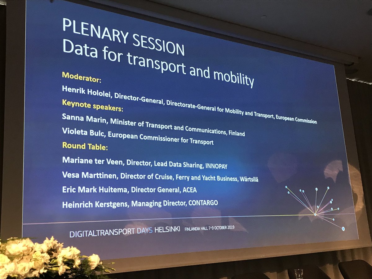 m_vesa's tweet image. At #DigitalTransport day speaking about data for transport and mobility with @Bulc_EU @MarinSanna Henrik Hololei and others. Data from all modes to the end-users benefit is needed, to create services for multimodal usage saving the #environment . @lvmfi @EU2019FI @Transport_EU