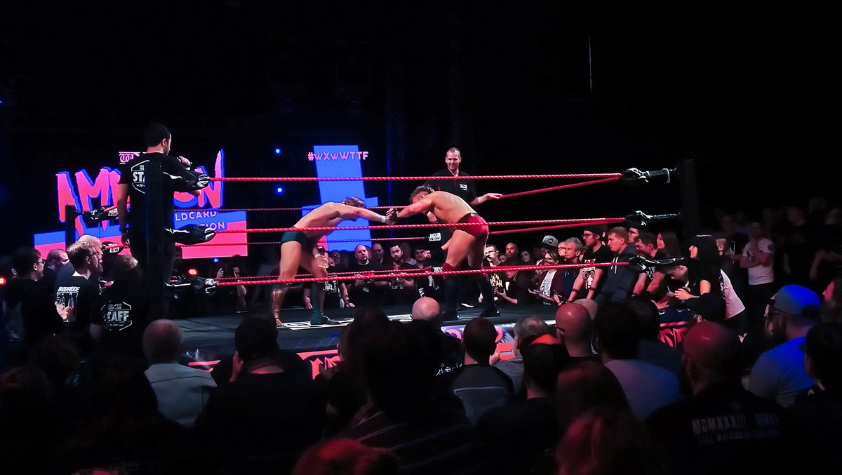 shaunathegrinch's tweet image. More photos of #KevinLloyd vs #RustTaylor in the first round of Ambition Wildcard Edition, last Sunday in Germany @ #wXwWTTF