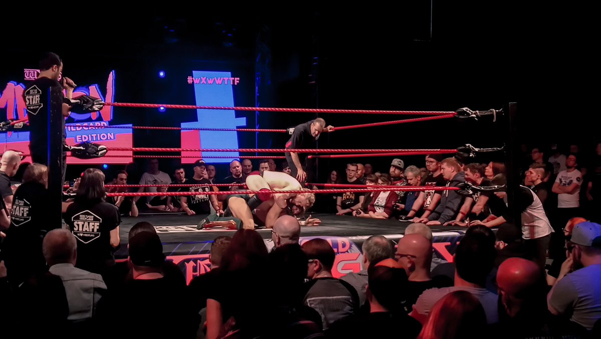 shaunathegrinch's tweet image. More photos of #KevinLloyd vs #RustTaylor in the first round of Ambition Wildcard Edition, last Sunday in Germany @ #wXwWTTF