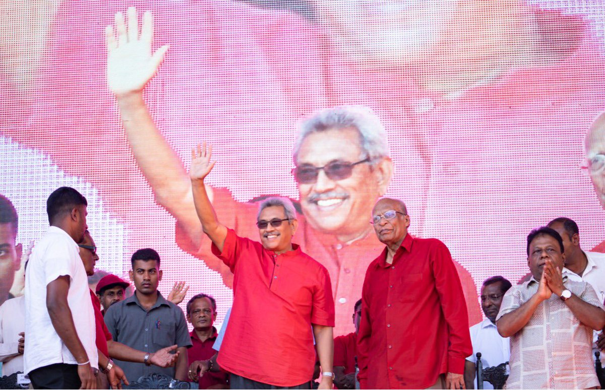 GotabayaR's tweet photo. Emphasized once again that priority of our Govt is to ensure all who qualify for uni will receive opportunity to study and all others will be provided necessary facilities to pursue higher studies in their chosen field - at Communist Party meeting in Matara today https://t.co/PYWr0cEkou