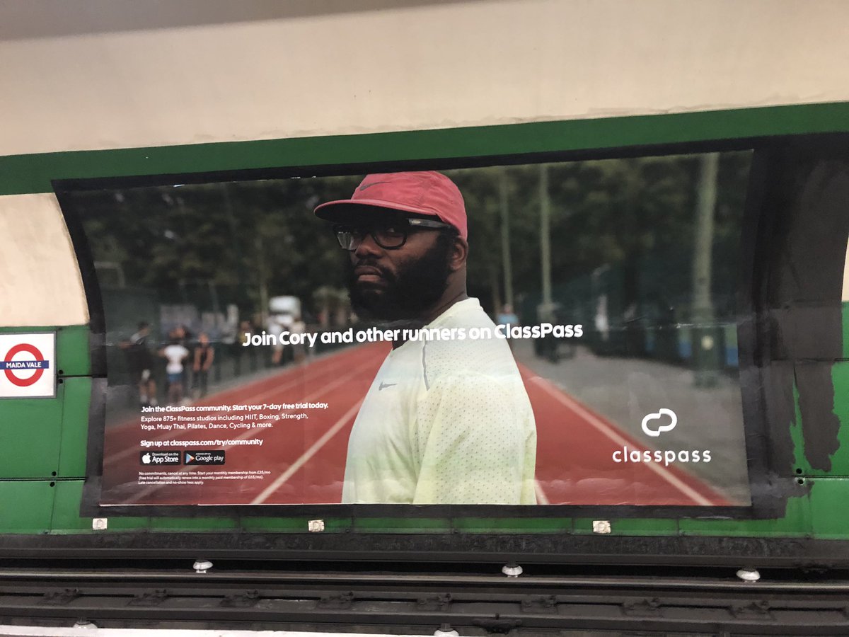 EugeneMinogue's tweet image. Super, super proud to see this . . . 

@Bitbeefy’s @TrackMafia_ at @CityWestminster’s Padd Rec featuring in @classpass’ new ad at Maida Vale tube station 👍🏼👊🏼👌🏼✊🏼

#OpenActive #OpenData