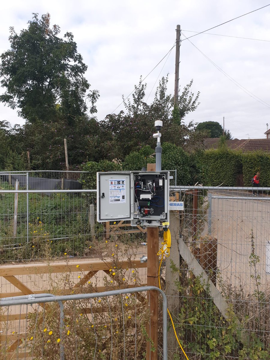 Environmental monitoring is so important when you are working in sensitive areas. Here you can see that our customer has installed dust monitors, to ensure that they are not negatively affecting local residents. 
Remember: If you don't measure it, you can't manage it!
