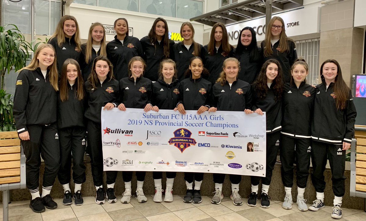 <a href="/SuburbanFC/">Suburban FC</a> U15AAA Girls are on their way to Edmonton✈️!  They are all ready to represent Nova Scotia at the <a href="/CanadaSoccerEN/">Canada Soccer</a> 2019 Toyota Club ⚽️Nationals. Thank you to our <a href="/SuburbanFC/">Suburban FC</a> community &amp; sponsors for all their support during this journey!